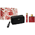 Versace Eros Flame Eau de Parfum 100 ml + Reise-Spray 10 ml + Kosmetiktasche, Geschenkset für Männer