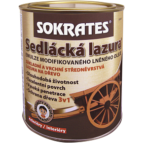 Sokrates Sedlácká lazura na dřevo, ořech 0,7 kg