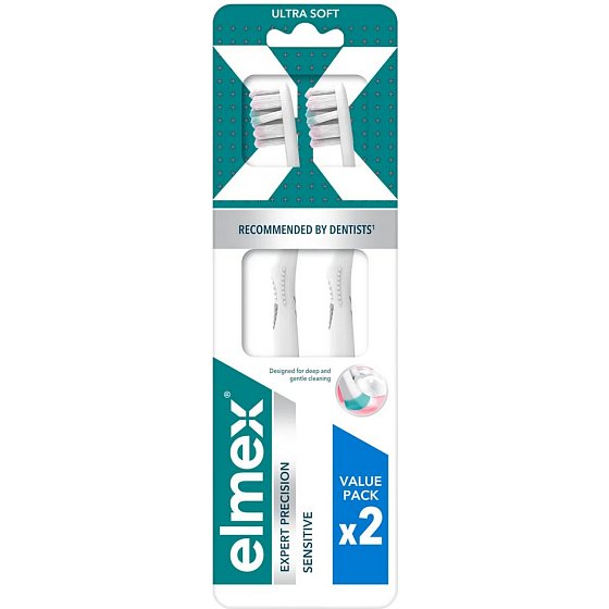 Elmex Expert Precision Sensitive Zahnbürsten für empfindliche Zähne, 2 Stück