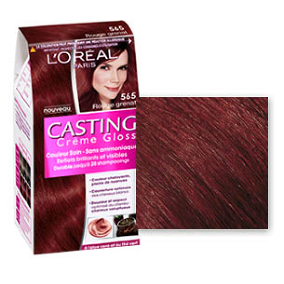Loreal Paris Casting Creme Gloss Haarfarbe 565 Granat Rotbraun
