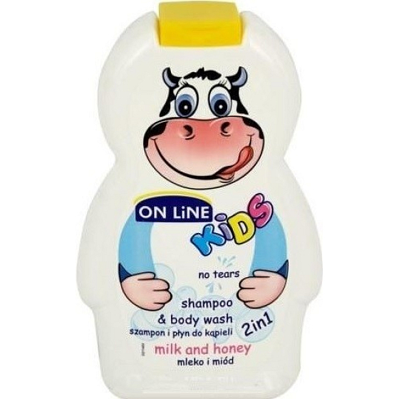 On Line Milk & Med 2 in 1 Duschgel und Haarshampoo für Kinder 250 ml