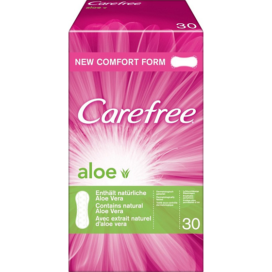 Sorglos Aloe Vera atmungsaktive Unterhose Intimeinsätze 30 Stück