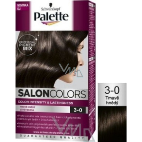 Schwarzkopf Palette Salon Colors Haarfarbe 3-0 Dunkelbraun