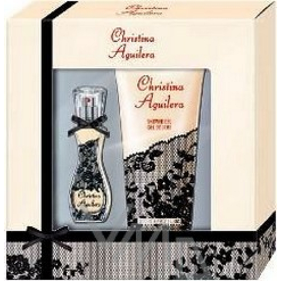 Christina Aguilera Signature parfümiertes Wasser für Frauen 15 ml + Duschgel 200 ml, Geschenkset