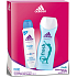 Adidas Cool & Care 48h Frischkühlendes Antitranspirant Deodorant Spray für Frauen 150 ml + Frisches Duschgel 250 ml, Kosmetikset