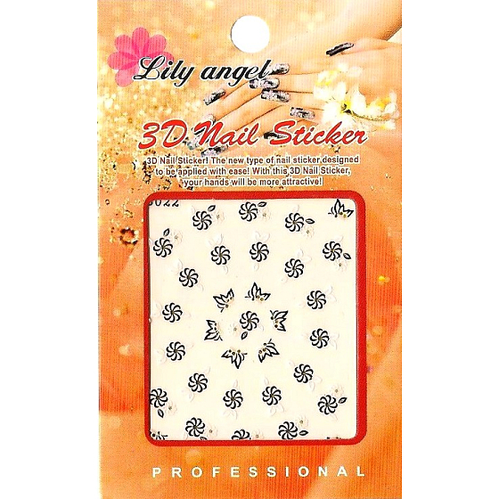 Lily Angel 3D Nagelaufkleber 1 Blatt 10120 B022