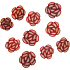Professionelle Nageldekorationen Blumen Burgund-Beige 132 1 Packung