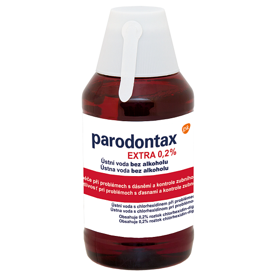 Parodontax Extra 0.2% Mundspülung für intensive Pflege bei Zahnfleischbluten und Parodontose 300 ml