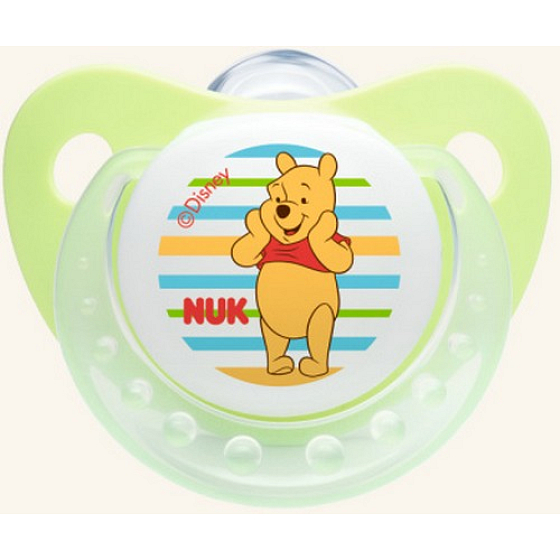 Nuk Trendline Winnie the Pooh kieferorthopädische Silikondecke 0-6 Monate 1 Stück