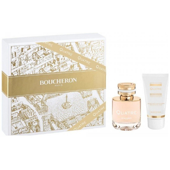 Boucheron Quatre Femme parfümiertes Wasser für Frauen 50 ml + Körperlotion 100 ml, Geschenkset