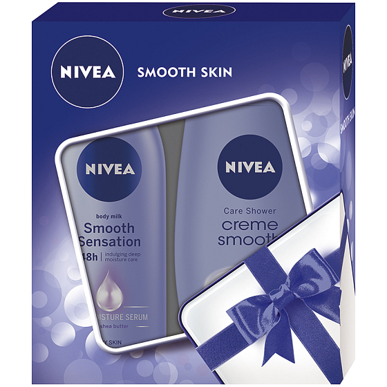 Nivea Smooth Sensation cremige Körperlotion 250 ml + Creme Smooth Duschgel 250 ml, Kosmetikset