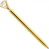Albi Kugelschreiber mit Kristallen Gold 13,7 cm