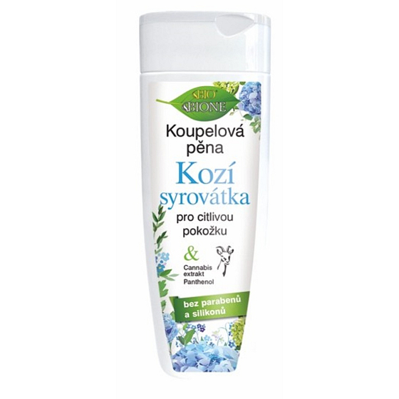 Bione Cosmetics Ziegenmolke-Badeschaum für empfindliche Haut 200 ml