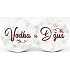 Nekupto Double Cork Coaster Wodka und Saft 19 x 9,5 x 0,3 cm