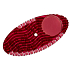 Fre Pro Remind Air Curve Apfel- und Zimterfrischer, duftende Ellipse dunkelrot 13 cm