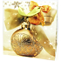 Degen Geschenk Papiertüte 17 x 17 x 6 cm Weihnachtsgoldflasche mit Band CD LUX klein