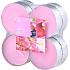 Bolsius Aromatische Rosa Orchidee - Rosa Orchidee Maxi duftende Teekerzen 8 Stück, Brenndauer 8 Stunden