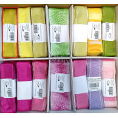 Ditipo Stoffband Flora gelb transluzent 3 m x 25 mm