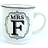 Albi Keramikteller mit Aufschrift Mrs F 320 ml