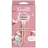 Gillette Venus Venus ComfortGlide Spa Breeze 3-Klingen-Rasierer + 2 Ersatzköpfe für Frauen