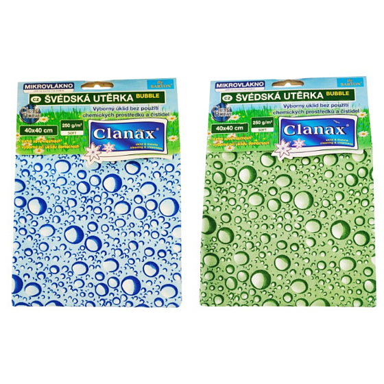 Clanax Bubble Schwedisches Mikrofasertuch 40 x 40 cm 250 g 1 Stück