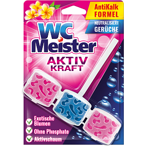 WC Meister Aktiv Kraft exotische Blüten WC Block, 45 g