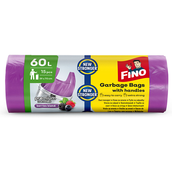 Fino Müllsäcke mit Griffen, 60 L