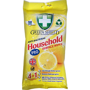 Green Shield antibakterielle Reinigungstücher, 50 St. Green Shield antibakterielle Reinigungstücher, 50 St.