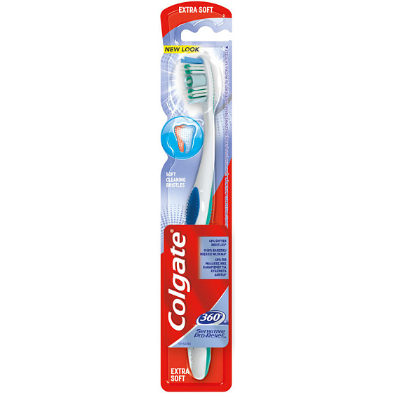 Colgate 360 ° Sensitive Pro Relief Weiche ultraweiche Zahnbürste 1 Stück