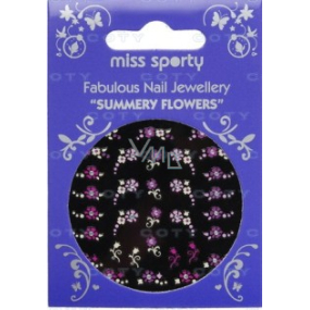 Miss Sports Summery Flowers Nageldekorationen 32 Stück