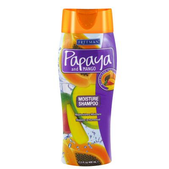 Freeman Feeling Beautiful Papaya und Mango Feuchtigkeitsshampoo trockenes und strapaziertes Haar 400 ml