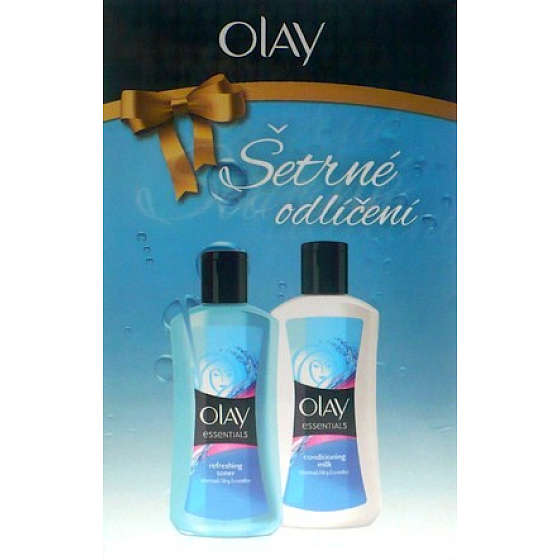 Olay Gentle Make-up Entfernung Reinigung Tonic 200 ml + Reinigungsmilch 200 ml, Kosmetikset