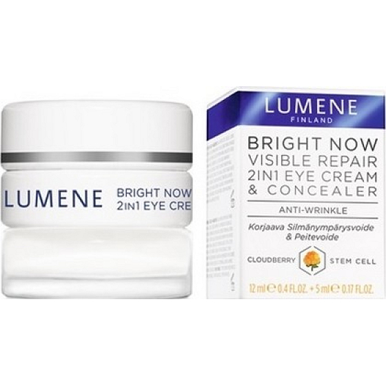 Lumene Bright Now Visible Repair 2in1 Augencreme 12 ml und Concealer 5 ml
