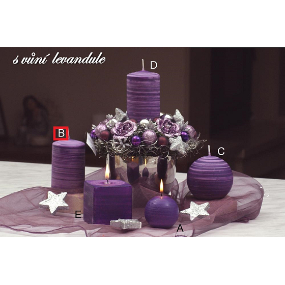 Lima Wellness Lavendel Aroma Kerzenzylinder 60 x 90 mm 1 Stück