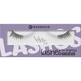 Essence Lashes Um falsche Wimpern zu beeindrucken 03 Half Lashes 1 Paar