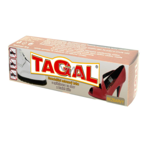 Tagal Farblose selbstpolierende Schutzcreme mit Applikator für Lederschuhe 50 g