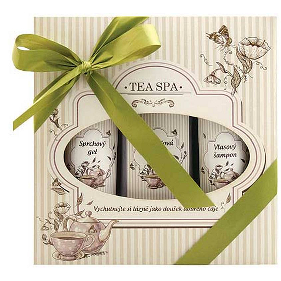 Bohemia Gifts Tea Spa-Bad 250 ml + Duschgel 200 ml + Haarshampoo 200 ml, Kosmetikset