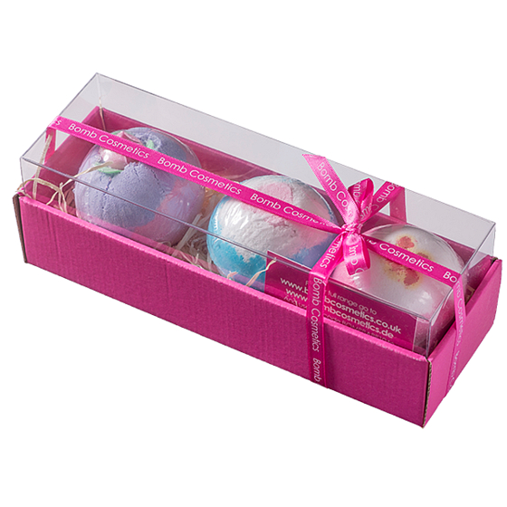 Bomb Cosmetics Premium Bath Blasters ballistische Mischung 3 x 160 g, Kosmetikset