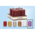 Lima Advent Set Stern Kerze violett Metall 60 x 90 mm 4 Stück
