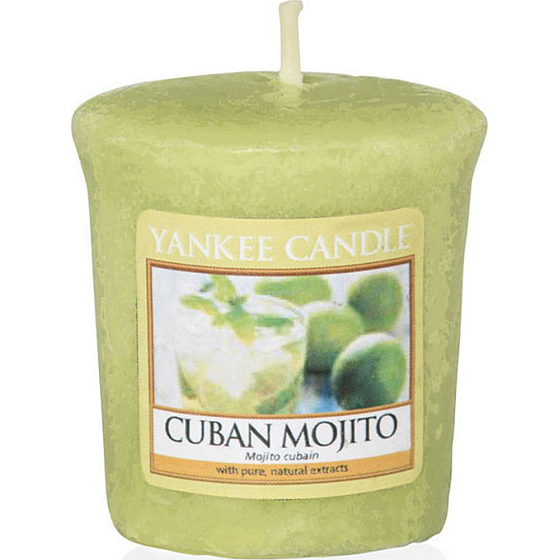 Yankee Candle Cuban Mojito - Votivkerze mit kubanischem Mojito-Duft 49 g