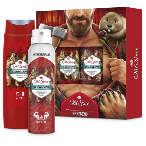 Old Spice BearGlove Duschgel 250 ml + Deospray 150 ml, Kosmetikset für Männer
