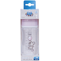 Canpol Babys Little Cutie Weithalsflasche pink / blau für Kinder ab 3 Monaten 240 ml