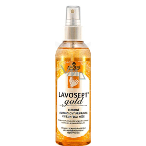 Lavosept Gold Cherry Luxus Händedesinfektionsmittel für Hände für den professionellen Gebrauch mehr als 75% Alkohol 200 ml Spray