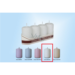 Lima Frosty weiße Kerze Zylinder 40 x 70 mm 4 Stück Lima Frosty weiße Kerze Zylinder 40 x 70 mm 4 Stück