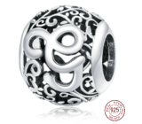 Sterling Silber 925 Magic Alphabet Buchstabe G mit Blumen, Perle für Armband