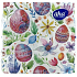 Aha Papierservietten 3 Lagen 33 x 33 cm 20 Stück Ostereier und Blumen