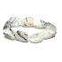 Kristall mit Turmalin elastisches Armband roher Naturstein 2 cm / 16 - 17 cm, Stein der Steine