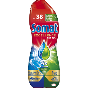 Somat Excellence Duo Gel für Geschirrspüler, 684 ml, 38 Anwendungen