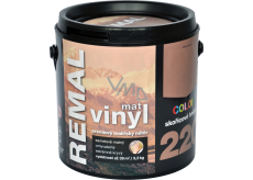 REMAL Vinyl Color mat omyvatelná barva na zeď, 220 skořicově hnědá, 3,2 kg