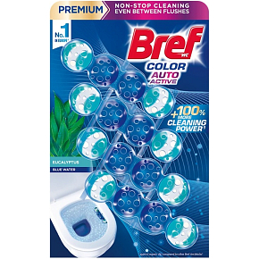 Bref WC Block Color Auto Aktiv Eukalyptus 4 x 50 g